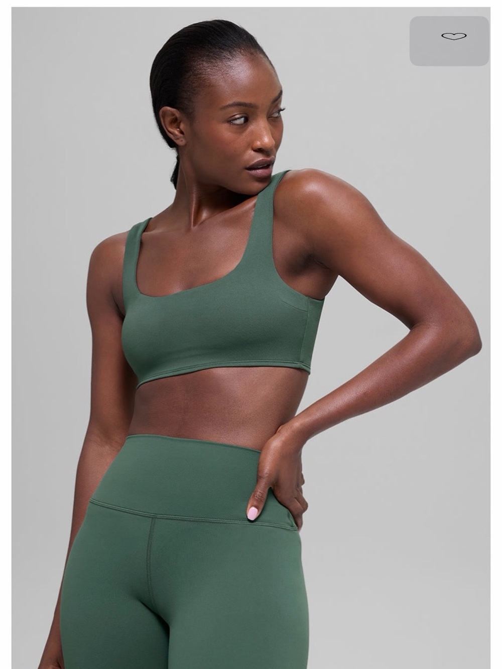 ALO Yoga Softsculpt Precision Bra in Clover Green
